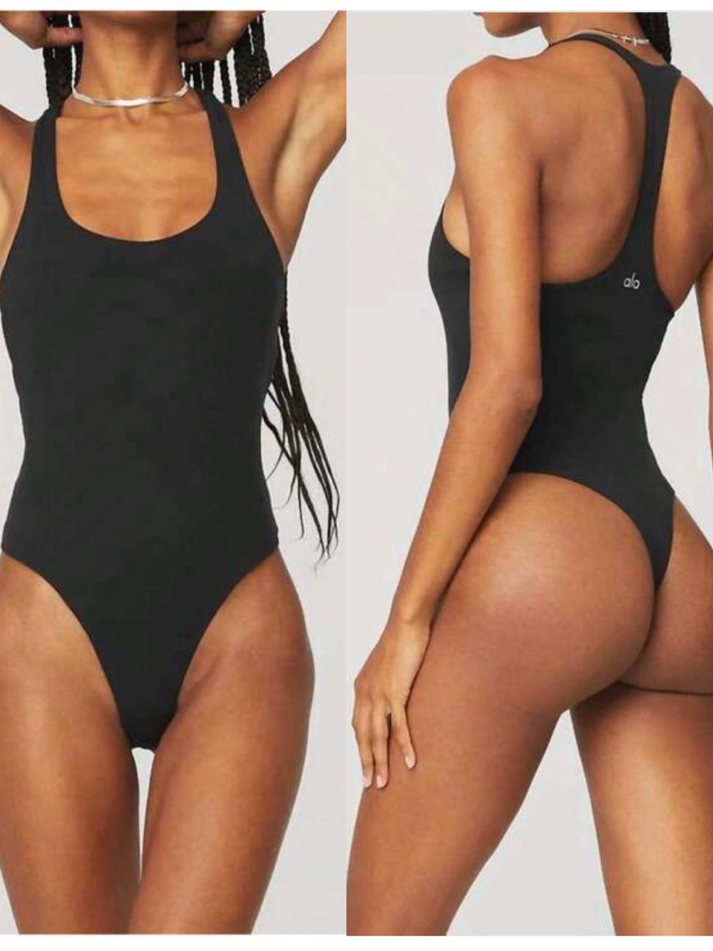 Alo Yoga Sleek Back Bodysuit Black